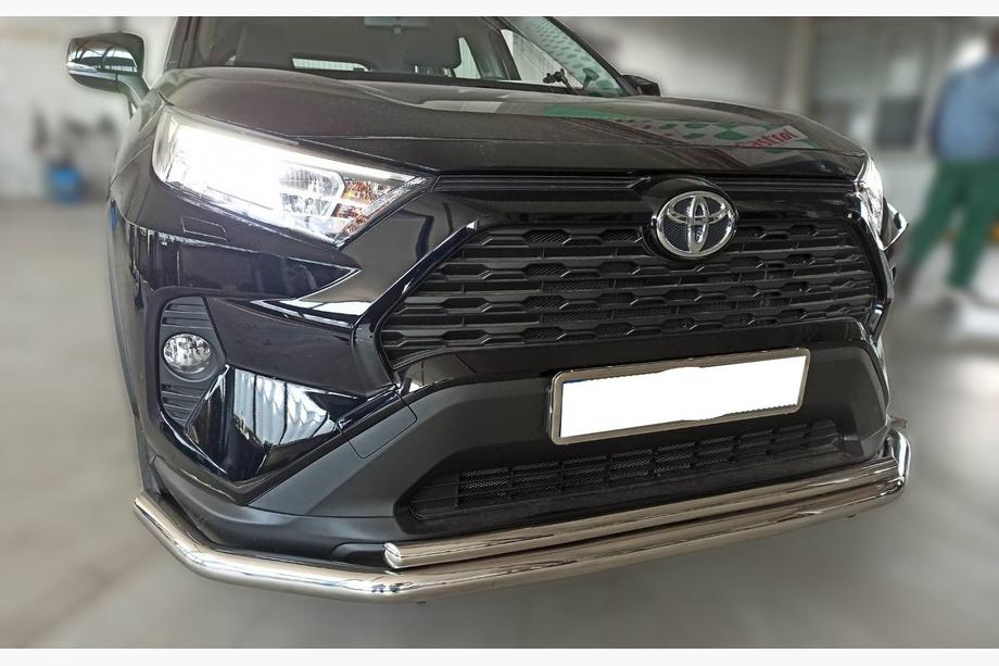 Toyota Rav 4 2019–2025 Defensa Delantera F3-10 (Acero Inoxidable) Foto 1