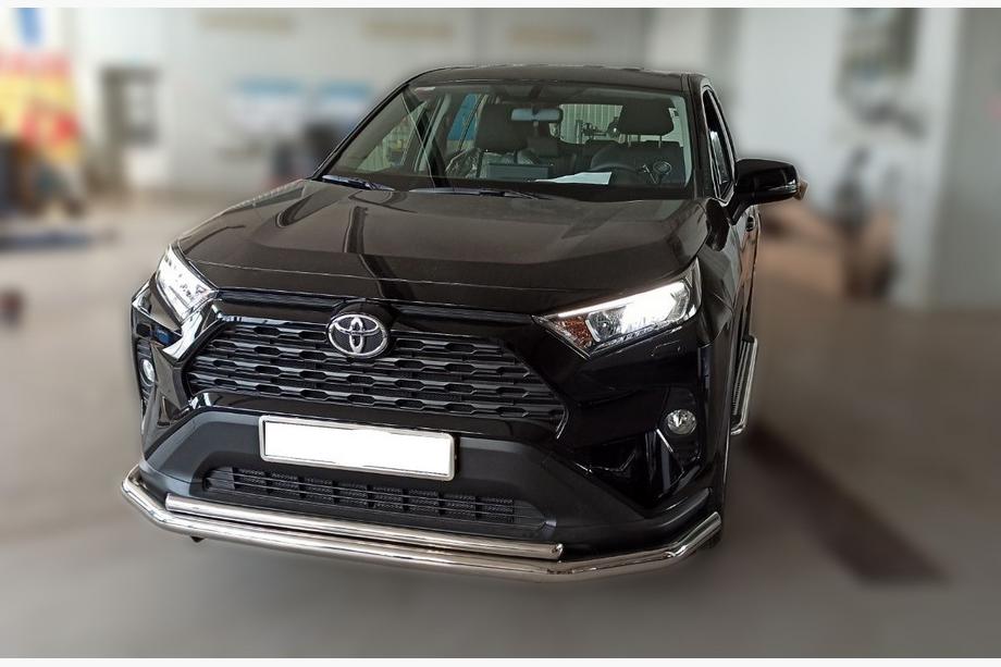 Toyota Rav 4 2019–2025 Defensa Delantera F3-10 (Acero Inoxidable) Foto 3