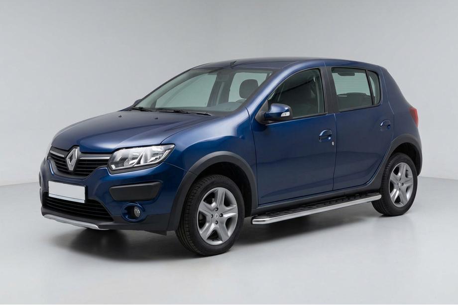 Dacia Sandero 2013-2020 Estribos Laterales Maydos V1 (2 uds., Aluminio y Acero Inoxidable) Image