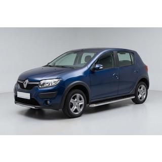 Estribos Laterales Maydos V1 (2 uds., Aluminio y Acero Inoxidable) Renault Sandero 2013-2022 foto 1