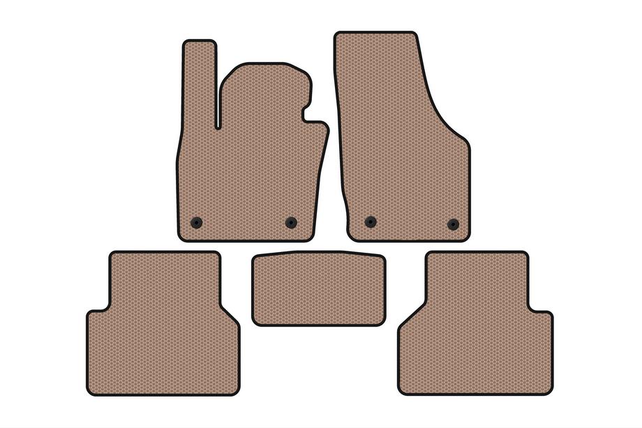 Audi Q3 2011-2019 Alfombrillas de Goma Carsuit (Beige) Foto 1