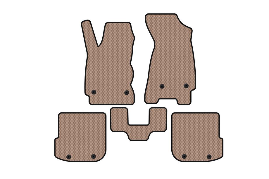 Audi A4 B5 1994–2001 Alfombrillas de goma Carsuit (Avant, beige) Image