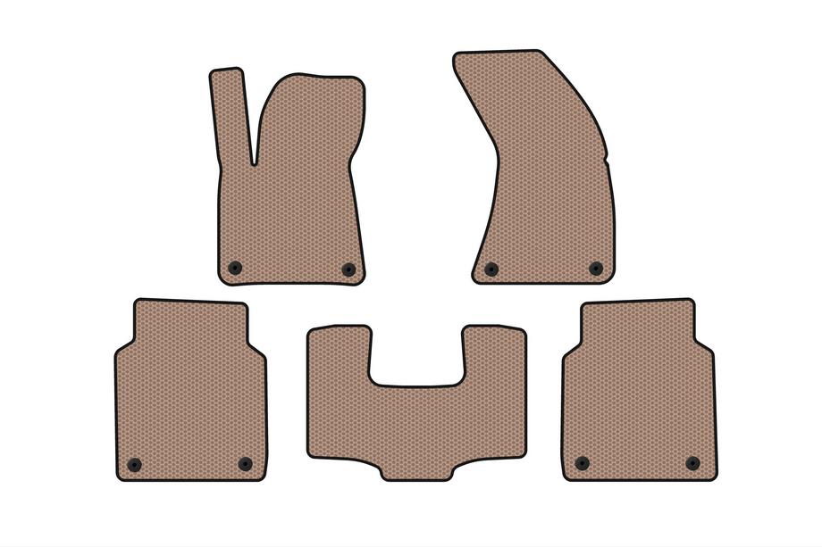 Audi A8 2010-2018 Alfombrillas de Goma Carsuit (Long, Beige) Image