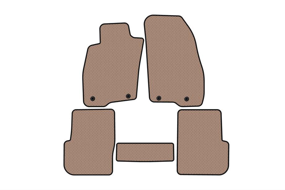 Alfa Romeo MiTo 2008-2018 Alfombrillas de Goma Carsuit (Beige) Image