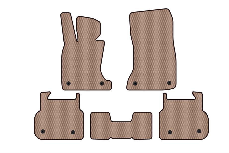 BMW 7 Series F01/F02 2008-2015 Alfombrillas de goma Carsuit (para F01, beige) Foto 1