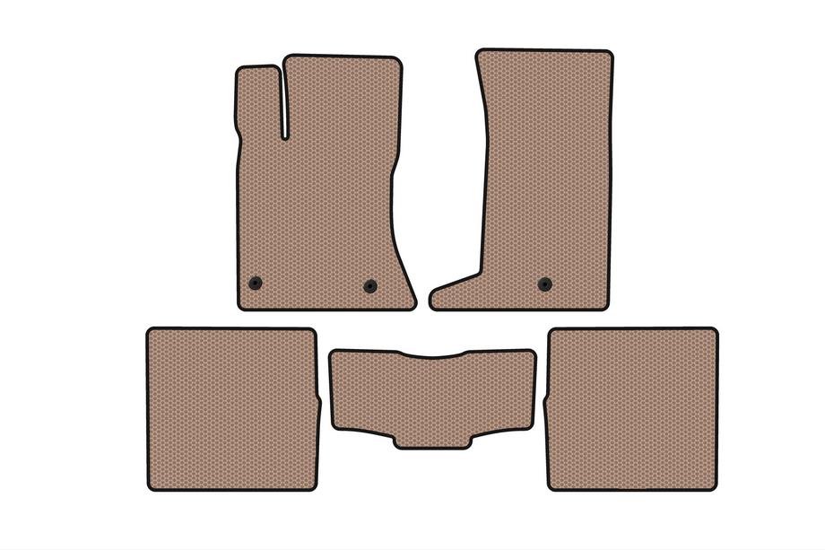Cadillac SRX 2004-2009 Alfombrillas de goma Carsuit (beige) Image