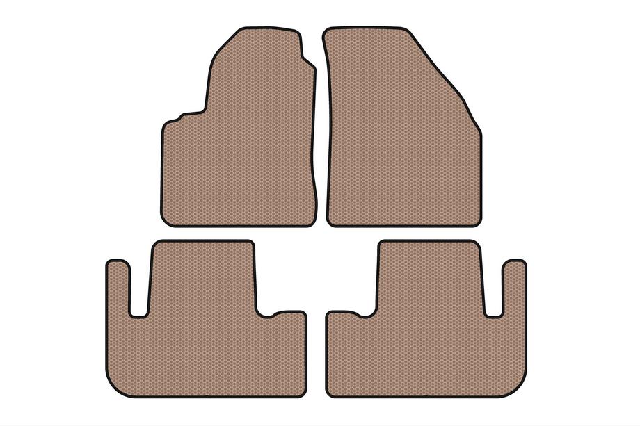 Chevrolet Tacuma/Rezzo 2000-2008 Alfombrillas de Goma Carsuit (Beige) Image