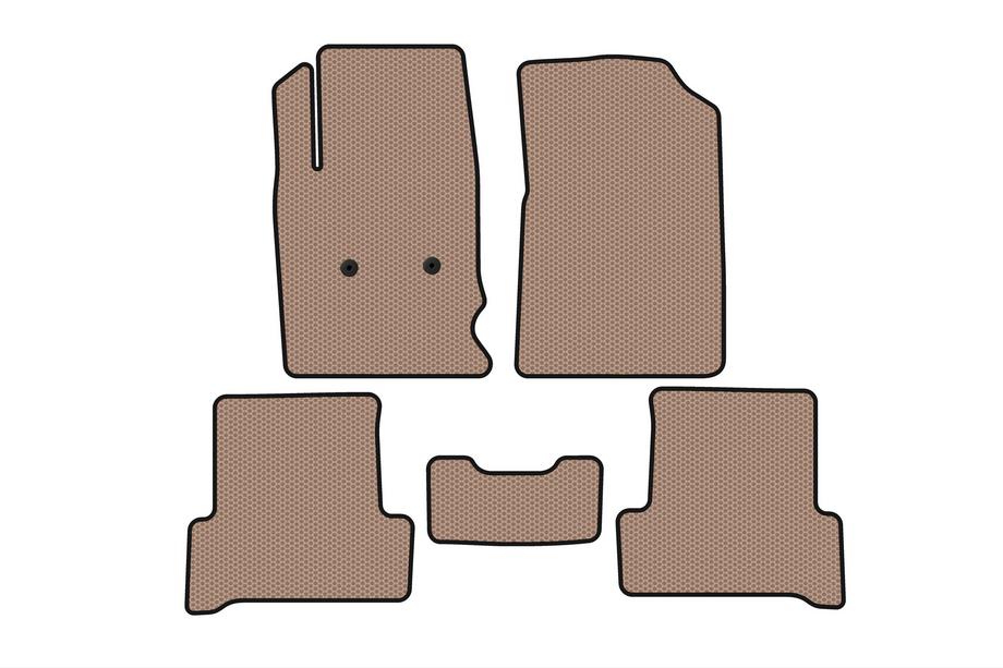 Chevrolet Colorado 2012–2022 2012-2022 Alfombrillas de Goma Carsuit (Beige) Foto 1