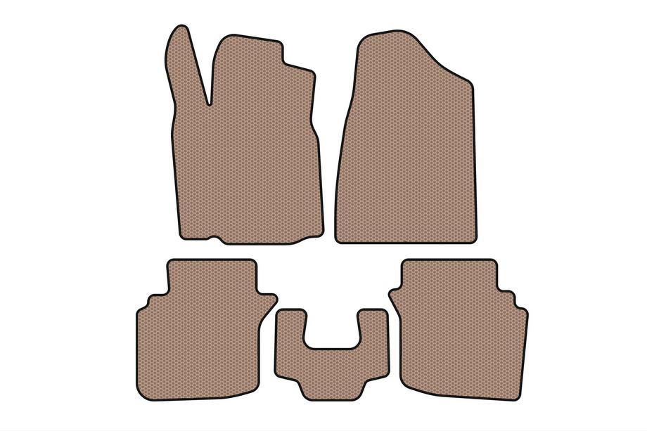 Chrysler Sebring II 2001-2006 Alfombrillas de goma Carsuit (2004-2006, beige) Foto 1