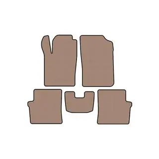 Alfombrillas de goma Carsuit (HB, 5 puertas, beige)