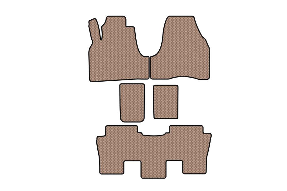 Citroen C-8 2002-2014 Alfombrillas de Goma Carsuit (Beige) Image