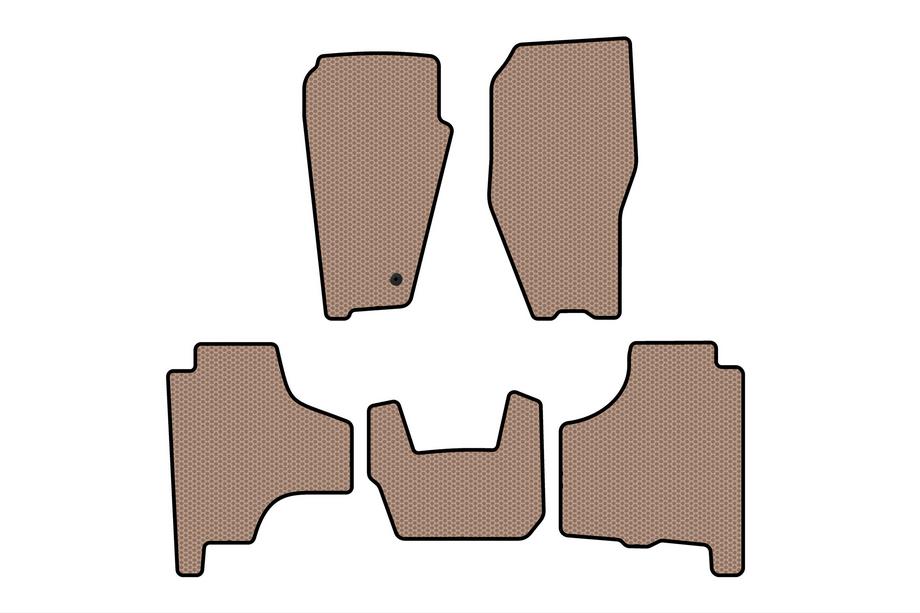 Dodge Nitro 2006-2011 Alfombrillas de Goma Carsuit (Beige) Image