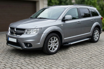 Dodge Journey 2008-2020 Estribos laterales Allmond Grey (2 uds., aluminio) foto 1