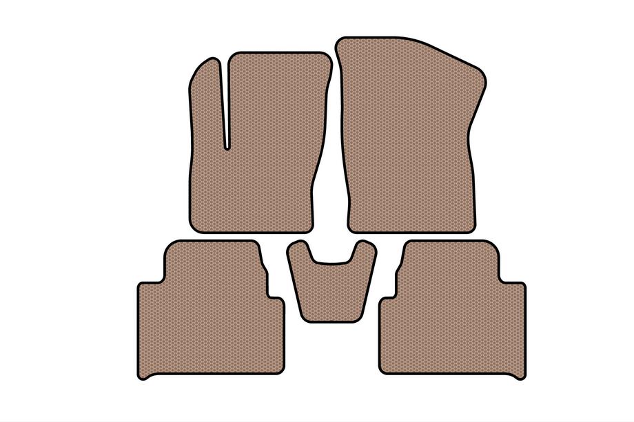 Ford C-Max 2004-2010 Alfombrillas de Goma Carsuit (Beige) Foto 1