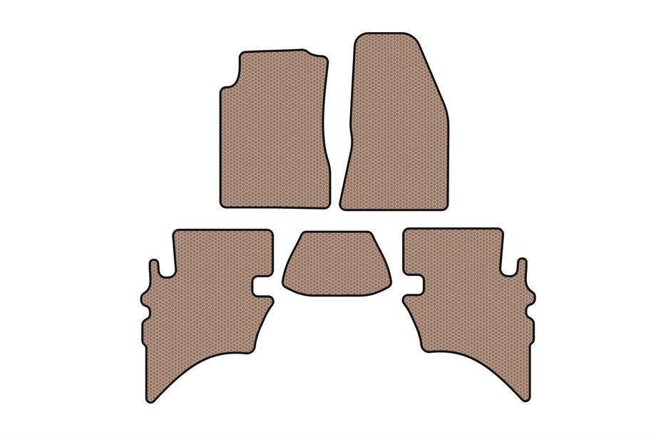 Ford Ranger 2002-2006 Alfombrillas de Goma Carsuit (Beige) Foto 1