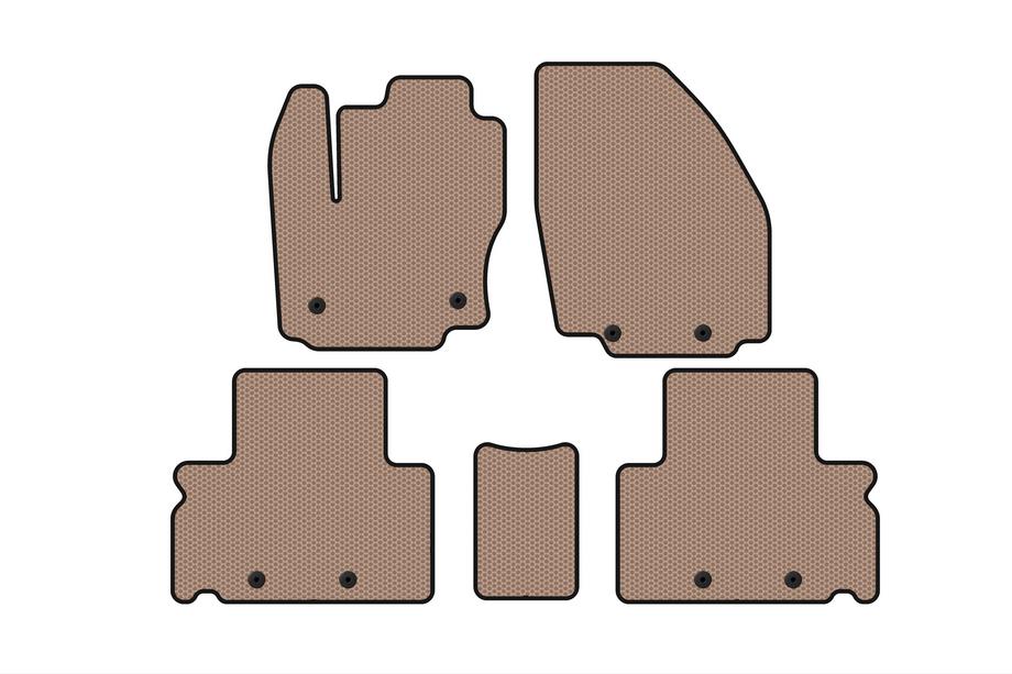 Ford S-Max 2007-2014 Alfombrillas de Goma Carsuit (Beige) Image