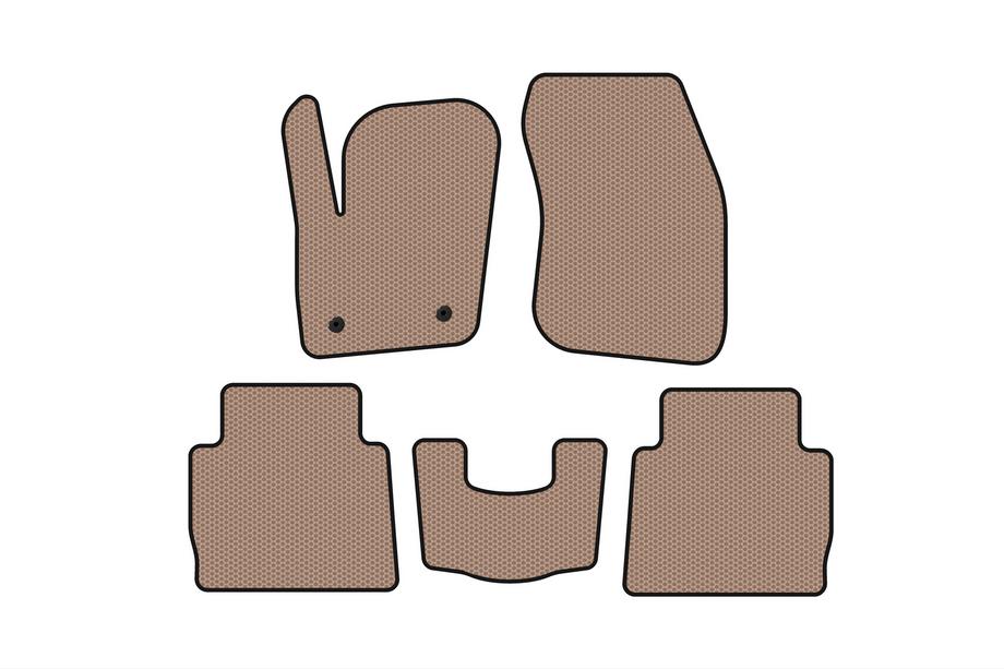 Ford Fusion 2012-2020 Alfombrillas de goma Carsuit (SD, beige) Image