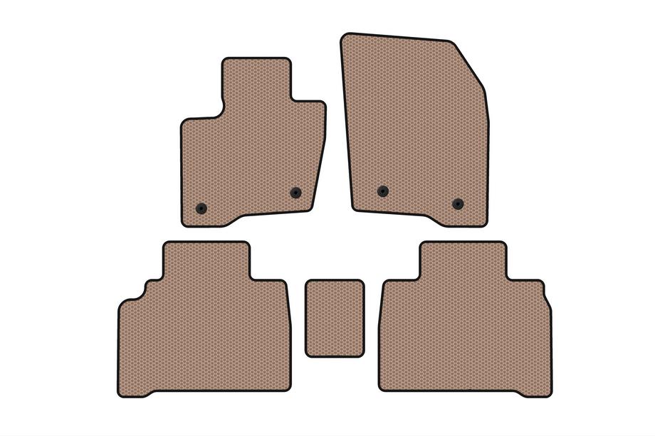 Ford Galaxy 2015- Alfombrillas de Goma Carsuit (HB, Beige) Image