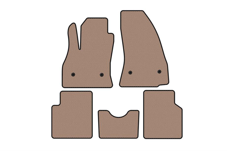 Fiat 500/500L 2013-2022 Alfombrillas de goma Carsuit (para 500L, beige) Image