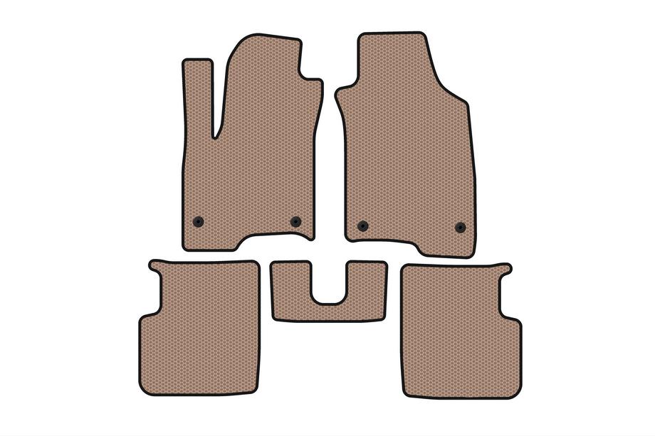 Fiat Panda 2011-2023 Alfombrillas de Goma Carsuit (Beige) Image