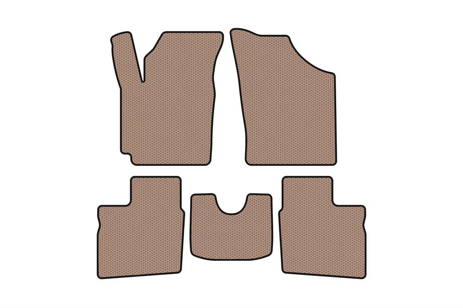 Geely CK-1 2005-2008 Alfombrillas de goma Carsuit (2005-2009, SD, beige) Foto 1