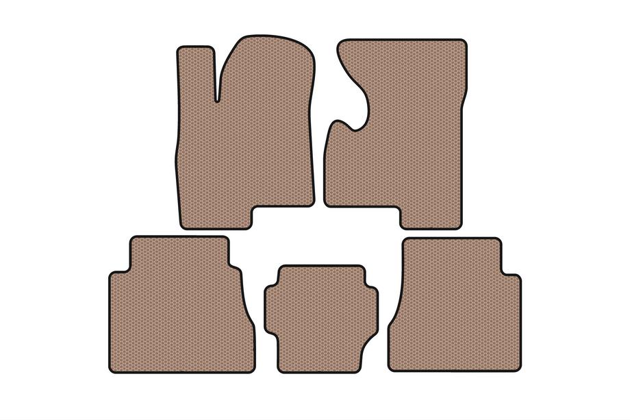 Hummer H2 2002-2009 Alfombrillas de Goma Carsuit (Beige) Image