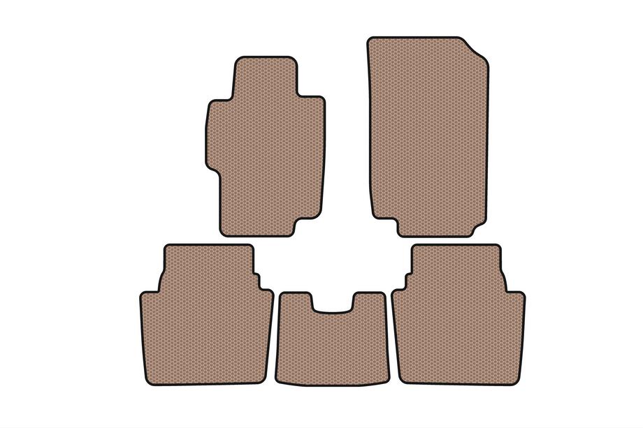 Honda Accord VII 2002-2007 Alfombrillas de goma Carsuit (SD, beige) Foto 1
