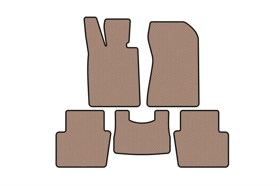 Honda Legend 2004-2012 Alfombrillas de Goma Carsuit (Beige) Image