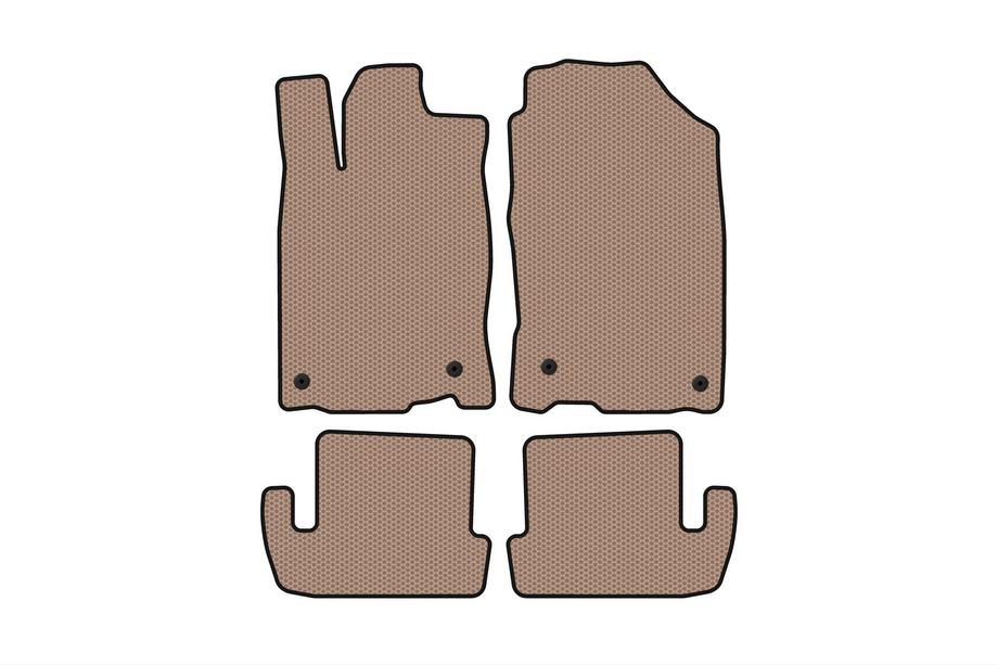 Honda CR-Z Alfombrillas de Goma Carsuit (Beige) Image
