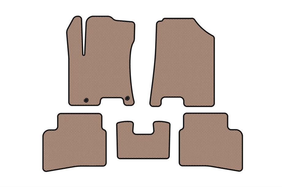 Hyundai Venue 2019- Alfombrillas de Goma Carsuit (Beige) Image