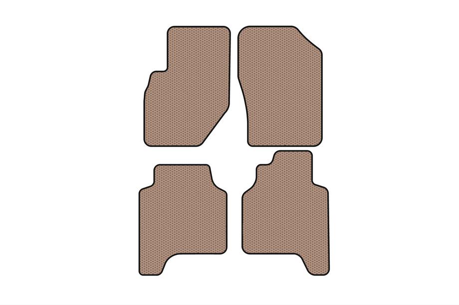 Hyundai Terracan 2001-2007 Alfombrillas de Goma Carsuit (Beige) Image