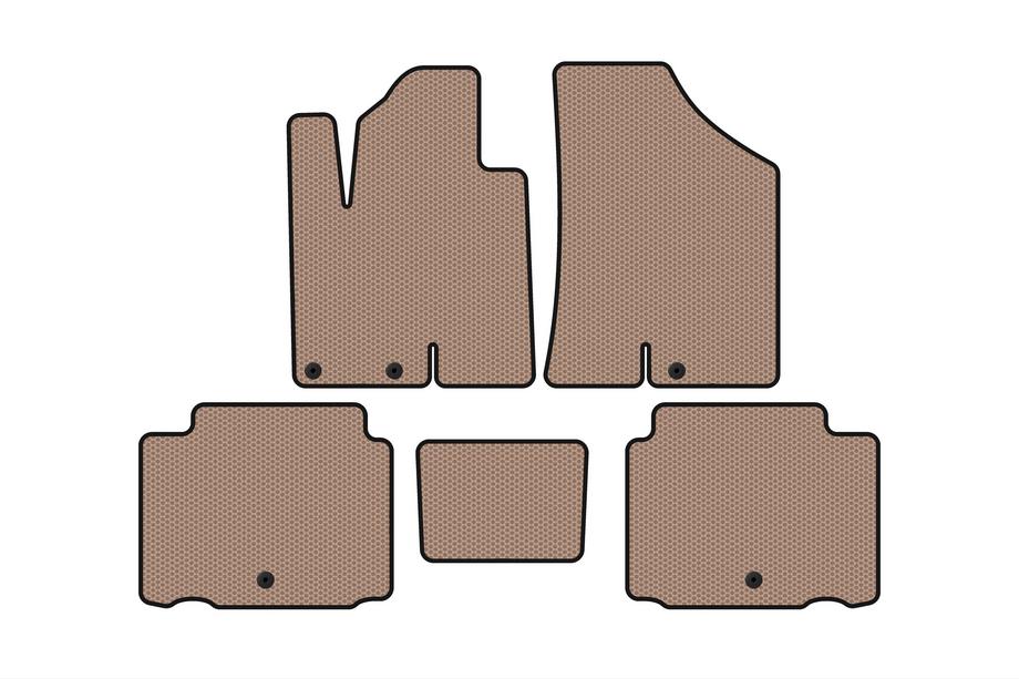 Hyundai IX55 2007-2012 Alfombrillas de Goma Carsuit (Beige) Image