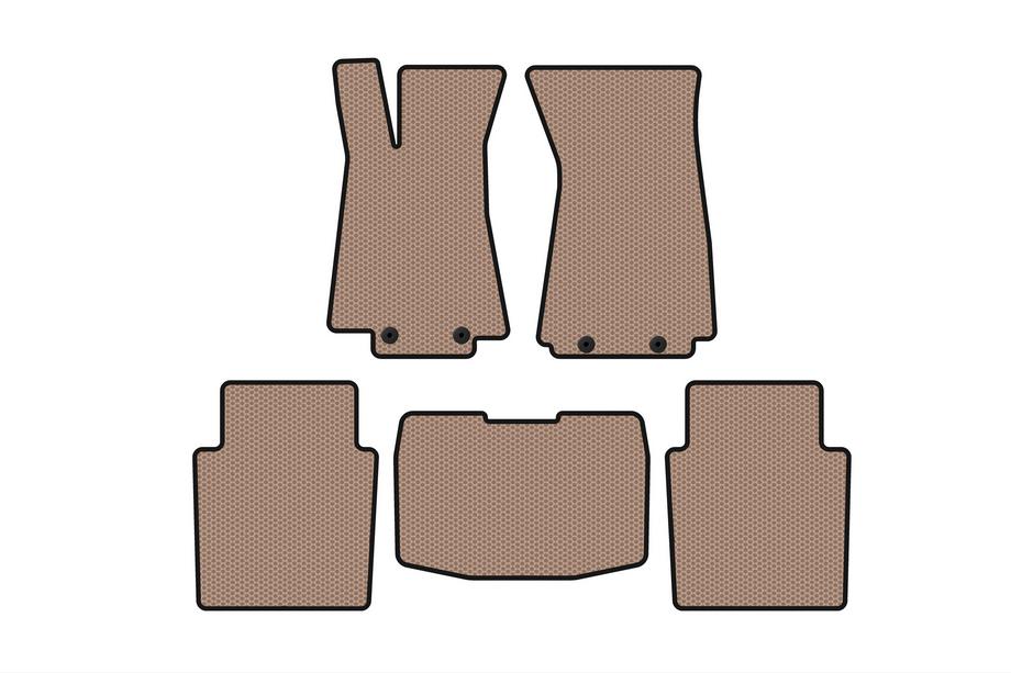 Jaguar XJ 2003-2009 Alfombrillas de goma Carsuit (SD, beige) Image