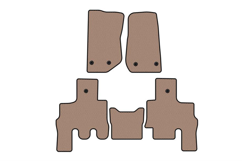 Jeep Wrangler 2007-2017 Alfombrillas de Goma Carsuit (Beige) Image
