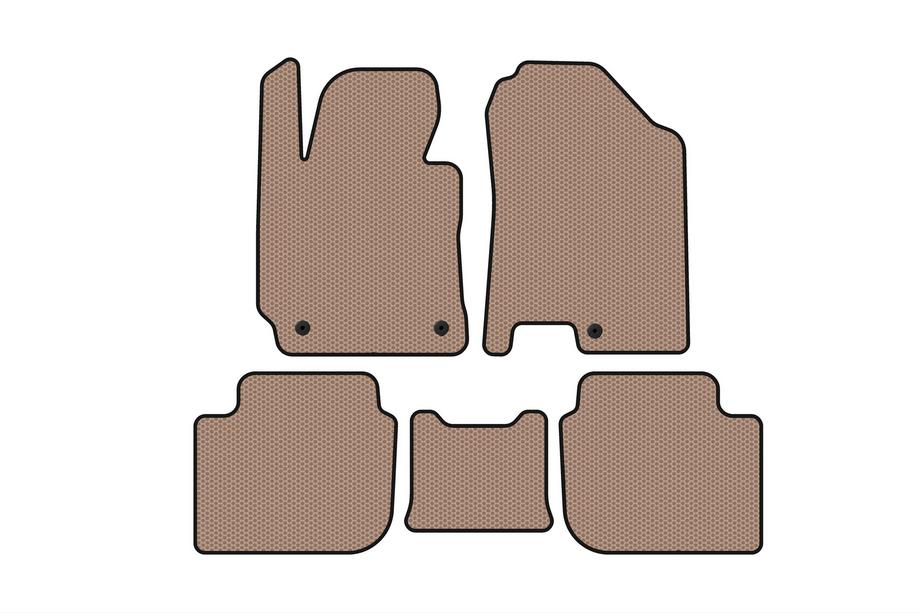 Kia Cerato 3 2013-2018 Alfombrillas de goma Carsuit (SD, beige) Image