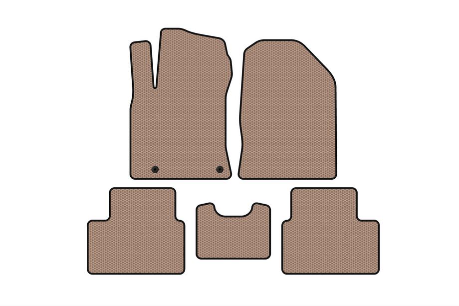Kia Cerato 4 2019- Alfombrillas de Goma Carsuit (Beige) Image