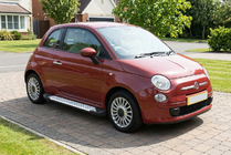 Fiat 500/500L 2013-2022 Estribos laterales Allmond Grey (2 uds., aluminio) foto 1