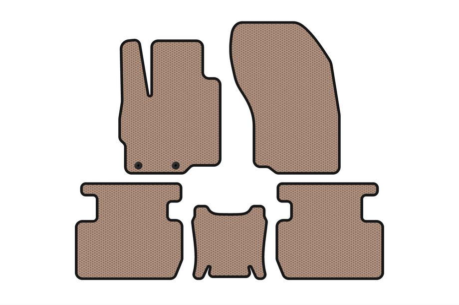 Mitsubishi Outlander 2021- Alfombrillas de Goma Carsuit (Beige) Foto 1