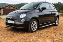 Fiat 500/500L 2013-2022 Estribos Laterales Maydos V1 (2 uds., Aluminio y Acero Inoxidable) foto 1