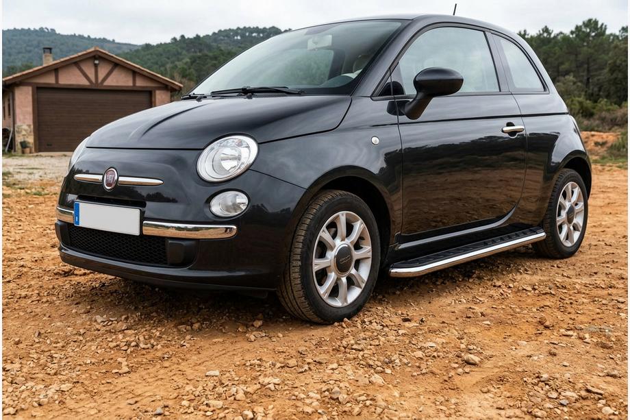 Fiat 500/500L 2013-2022 Estribos Laterales Maydos V1 (2 uds., Aluminio y Acero Inoxidable) Image