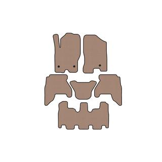 Alfombrillas de goma Carsuit V1 (3 filas, beige, 2010-2014) Nissan Pathfinder R51 2005-2014 foto 1
