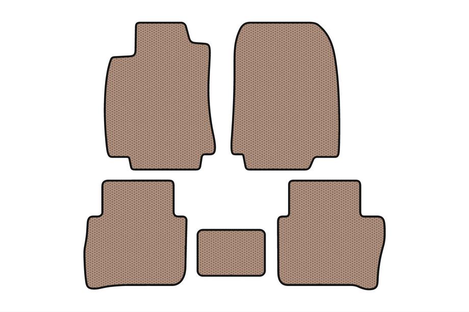 Nissan Tiida 2011-2014 Alfombrillas de Goma Carsuit (HB, Beige) Foto 1