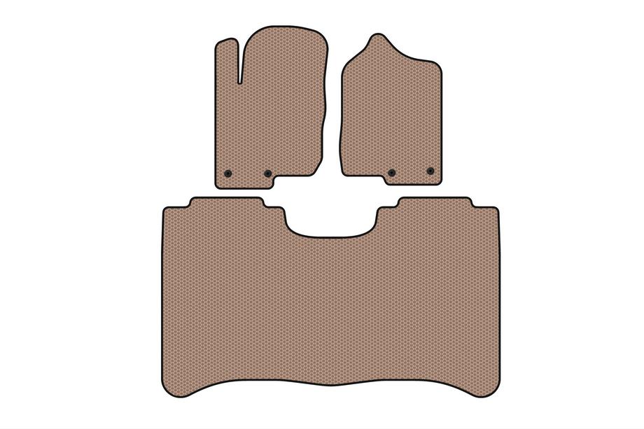 Nissan Titan 2004-2011 Alfombrillas de Goma Carsuit (Beige) Foto 1