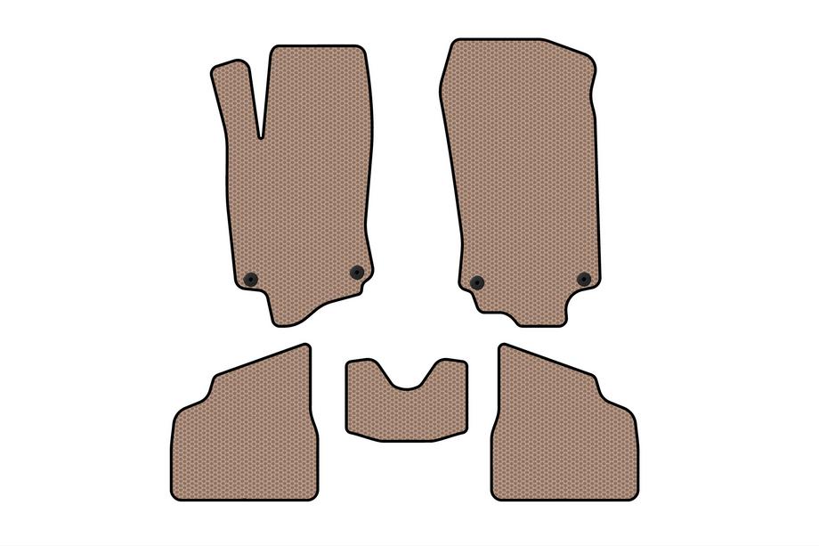Opel Corsa C 2000-2006 Alfombrillas de Goma Carsuit (Beige) Image