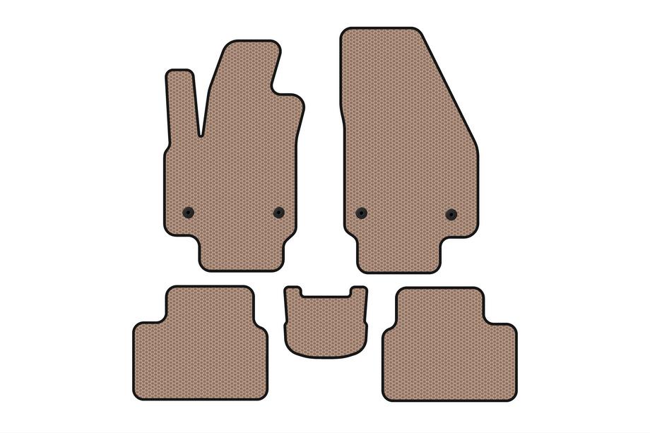 Opel Meriva 2010-2017 Alfombrillas de Goma Carsuit (Beige) Image