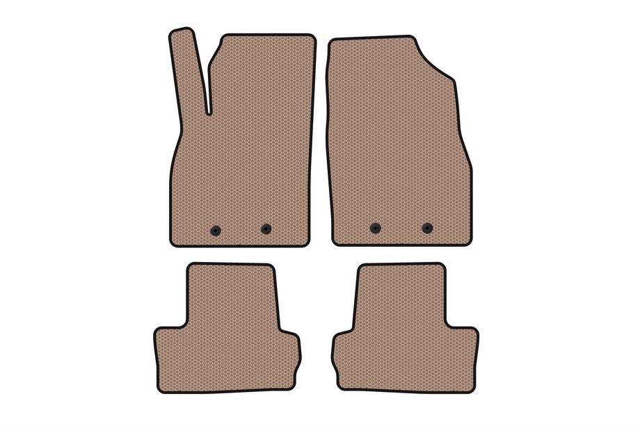 Opel Ampera 2011-2016 Alfombrillas de goma Carsuit (LB, Híbrido, beige) Image