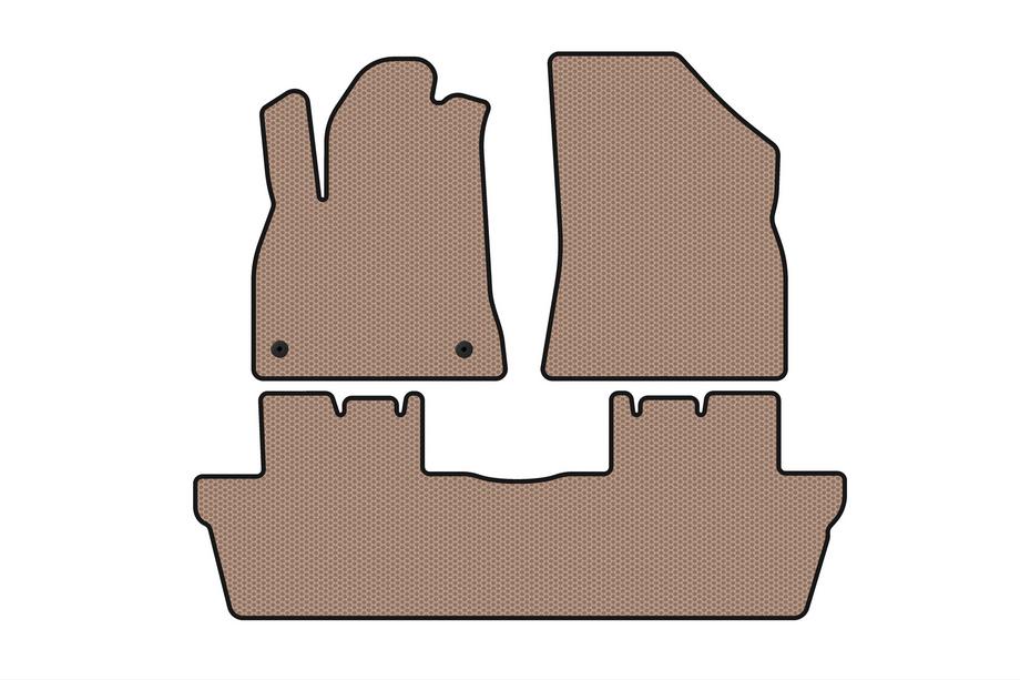 Peugeot 5008 2009-2016 Alfombrillas de Goma Carsuit (Beige) Image