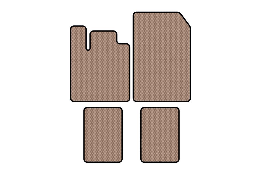 Renault Twingo 2007-2014 Alfombrillas de Goma Carsuit (Beige) Foto 1