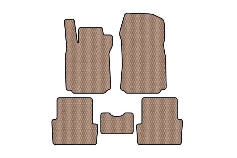 Renault Modus 2005-2012 Alfombrillas de Goma Carsuit (Beige) Image