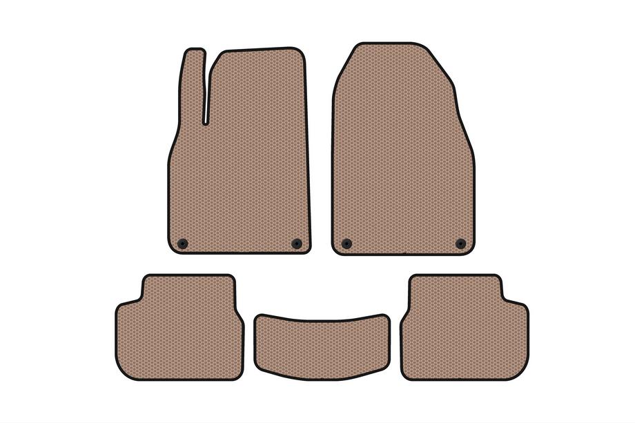 Saab 9-3 2002-2014 Alfombrillas de Goma Carsuit (Beige) Image